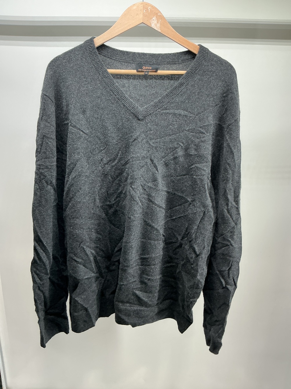 Mongolian Cashmere V-Neck Sweater